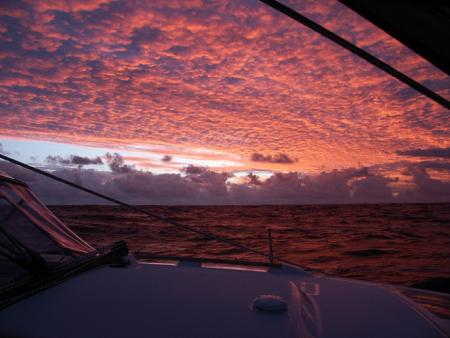 Lever de soleil en transat